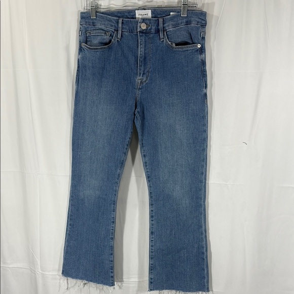 Frame Le Crop Mini Boot Jeans Size 30 - Picture 1 of 14
